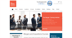 Desktop Screenshot of mergertraininginstitute.com